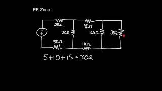 DC Seriesparallel Circuit Total Resistance [upl. by Nevuer]