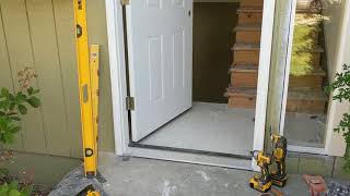 Jeld Wen Front Door Installation  Really crappy products and craftsmanship PART 1 [upl. by Libby]