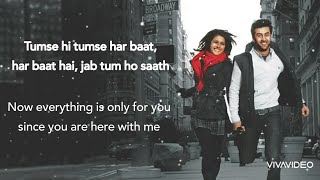 Tumse Hi Tumse Lyrics Translation  Anjaana Anjaani  Ranbir Kapoor Priyanka Chopra [upl. by Lidda]