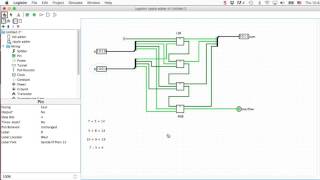 Logisim Examples using a 4bit adder [upl. by Leahcimsemaj]