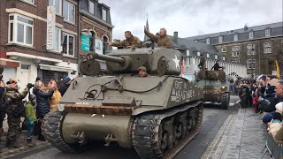 Bastogne Defilé 2019 75th anniversary Battle Of The Bulge [upl. by Kravits]