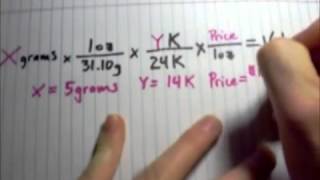 How to calculate gold price [upl. by Ynnus]