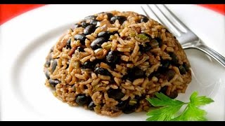 ARROZ CON FRIJOLES Recetas de cocina cubana ARROZ MORO Congri [upl. by Healey705]