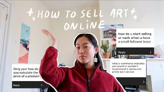 HOW TO SELL YOUR ART ONLINE without a bunch of followers ★彡 [upl. by Jim]