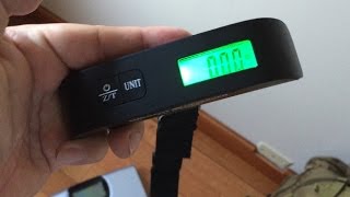 Portable Travel Digital Luggage Scale up to 110lbs [upl. by Ayhdnas70]