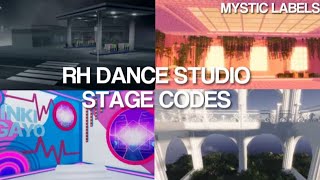 ROBLOX RH DANCE STUDIO STAGE CODES  PART 4 [upl. by Esiole361]