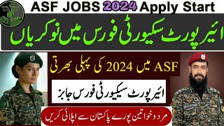 ASF Airports Security Force Jobs 2024  ASF FPSC Jobs 2024 [upl. by Rabjohn]