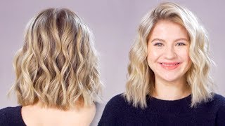 Updated Beachy Waves Short Hair Tutorial [upl. by O'Mahony]