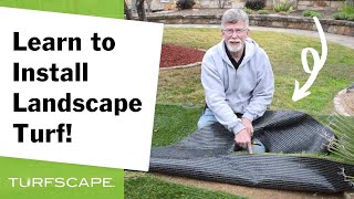 How to Install Artificial Landscape Grass – Turfscape [upl. by Zoilla]