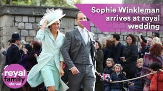 Princess Eugenies Wedding Sophie Winkleman arrives [upl. by Aldin50]