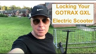 How to Lock GOTRAX GXL Electric Scooter [upl. by Ocimad]