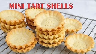 HOW TO MAKE MINI TART SHELLS [upl. by Axe]