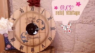 DIY Reloj Vintage  Reciclado  Carton [upl. by Adnyleb]