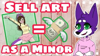 Commissions 101  Sell Art as a Minor [upl. by Anauqat]