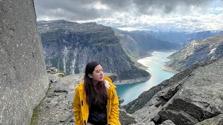 HIKING ADVENTURE AT TROLLTUNGA NORWAY [upl. by Norty]