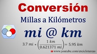 Convertir de millas a kilómetros mi a km [upl. by Alayne]