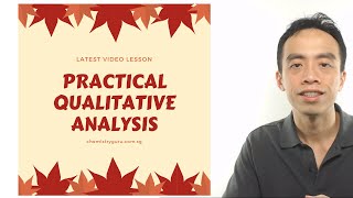 Practical Qualitative Analysis [upl. by Coumas]