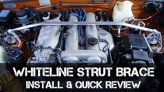 Install amp Review  Whiteline Strut Brace [upl. by Shawna]