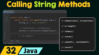 Calling String Methods in Java [upl. by Fowler]