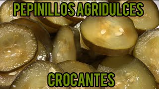 Pepinillos agridulces crocantes [upl. by Atileda]