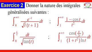 Exercice corrigé Intégrale généralisée [upl. by Atthia]