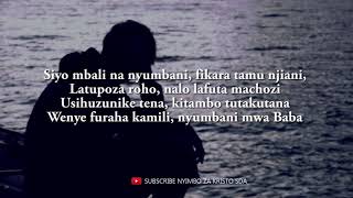 U MWENDO GANI NYUMBANI  NYIMBO ZA KRISTO  Lyrics video  By Mary John [upl. by Sirromaj]