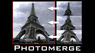 Photoshop Tutorial Photomerge How to Merge Multiple Photos into a Seamless Image [upl. by Fayola730]