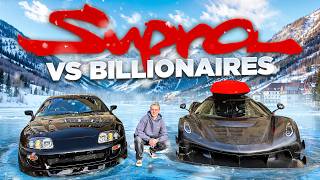 1000HP Supra terrorizing Billionaires Hypercarmeet in Switzerland [upl. by Eimile654]