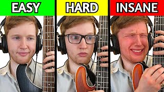 THE 10 LEVELS OF JAZZ Bass Version [upl. by Ganny]