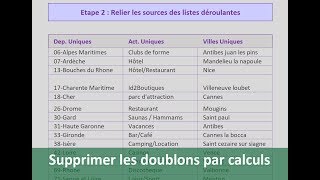 Eliminer automatiquement les doublons par calculs Excel [upl. by Trenton]