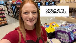 FAMILY OF 14 GROCERY HAUL [upl. by Eidarb]