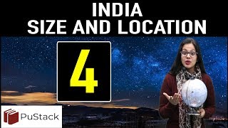 Geography  India  Size and Location Part 4 [upl. by Adle]