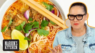 The BEST Thai noodle soup to make in your slowcooker  Khao Soi Noodle Soup  Marions Kitchen [upl. by Rogers]