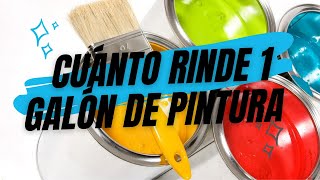 Como calcular la cantidad de PINTURA POR METRO CUADRADO🤔 Rendimiento de 1 galón de pintura [upl. by Neahs846]