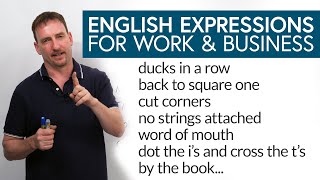 12 Common English Expressions for Work [upl. by Derrej]