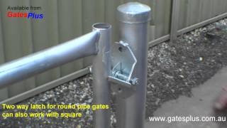 Gate Latch 2 way for round pipe and square [upl. by Ridgley]