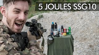 Shooting stuff with OVERPOWERED AIRSOFT SNIPER [upl. by Gapin]