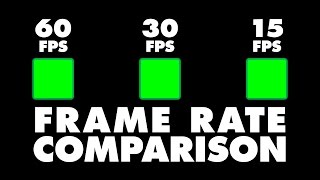 Frame Rate Comparison  60FPS  30FPS  15FPS [upl. by Kizzie]