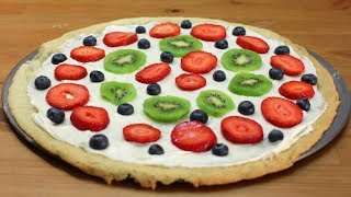 How to make a Dessert Pizza  Easy Dessert Pizza Recipe [upl. by Greenland]