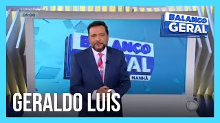 Geraldo Luís volta à apresentação do Balanço Geral Manhã e agradece ao público [upl. by Sucramd]