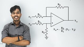 Difference amplifier Using Opamp  Subtractor   Hindi  Lec 7 [upl. by Eberhard]