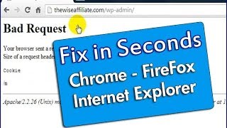 How To Fix 400 Bad Request Error in Seconds  Chrome FireFox IE [upl. by Anyaled]