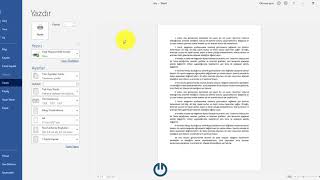 Word Yazdır Çıktı Alma Microsoft Ofis Yazdir CiktiAlma Print Office [upl. by Jahn]