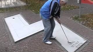 Minigolf professionell Europameister Hubert Bayer in Schweinfurt [upl. by Ssecnirp618]