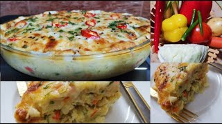 Cheesy Vegetable Egg Casserole  Simple Chef Cooking [upl. by Malorie]