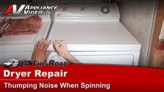 Maytag Dryer Repair  Thumping Noise When Spinning  Idler Pulley [upl. by Elay]