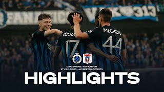 CLUB BRUGGE  AGF AARHUS  HIGHLIGHTS  20232024 [upl. by Aiciruam7]