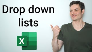 Excel Drop Down List Tutorial [upl. by Feldman663]