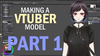 Making A Vtuber Model From Start to Finish Part 1  Drawing your Character [upl. by Kcaz]