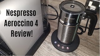 Nespresso Aeroccino 4 Milk Frother Review  Worth upgrading from the Aeroccino 3 [upl. by Eatnahs652]